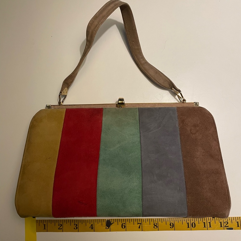 Vintage suede handbag